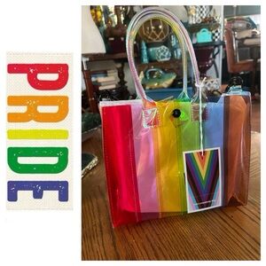 Colorful PRIDE Transparent Tote Crossbody Bag